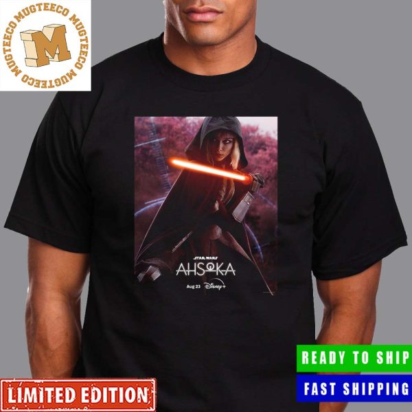 Star Wars Ahsoka Shin Hati Character Poster Premium Unisex T-Shirt