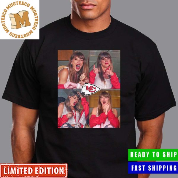 Taylor Swift Cheers on Travis Kelce at Kansas City Chiefs Game Unisex T-Shirt