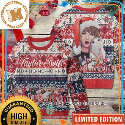 Taylor Swift Singer Santa Taylor Ugly Christmas Sweater 2023 - Mugteeco