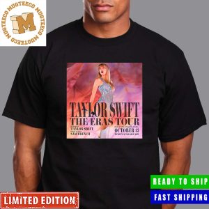 Taylor Swift The Eras Tour Movie Poster In Theaters On October 13 Unisex T-Shirt