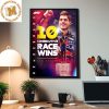 Max Verstappen A Record Breaking Tenth Consecutive F1 Win Max 10 Home Decor Poster Canvas
