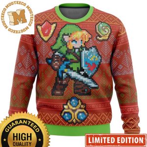 The Legend Of Zelda Link Gems Knitted Ugly Christmas Sweater