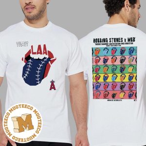 The Rolling Stones x Los Angeles Angels Vinyl MLB Hackney Diamonds Limited Edition Unisex T-Shirt