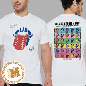 The Rolling Stones x Los Angeles Dodgers Vinyl MLB Hackney Diamonds Limited Edition Unisex T-Shirt