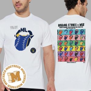 The Rolling Stones x Milwaukee Brewers Vinyl MLB Hackney Diamonds Limited Edition Vintage T-Shirt