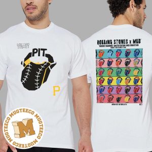 The Rolling Stones x Pittsburgh Pirates Vinyl MLB Hackney Diamonds Limited Edition Unisex T-Shirt