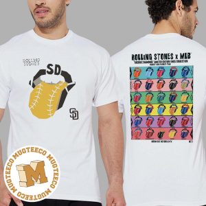 The Rolling Stones x San Diego Padres Vinyl MLB Hackney Diamonds Limited Edition Classic T-Shirt