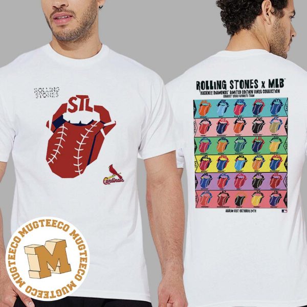 The Rolling Stones x St Louis Cardinals Vinyl MLB Hackney Diamonds Limited Edition Classic T-Shirt