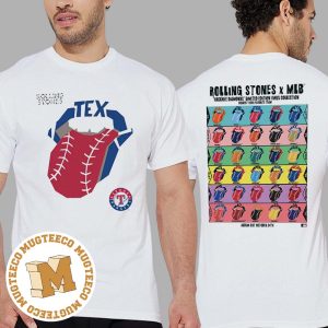 The Rolling Stones x Texas Rangers Vinyl MLB Hackney Diamonds Limited Edition Classic T-Shirt
