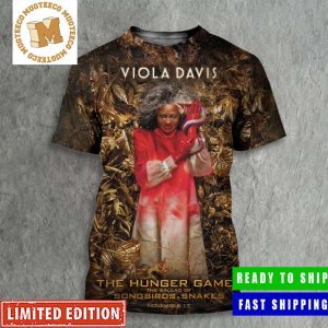 Viola Davis Stars As Volumnia Gaul In The Hunger Games The Ballad Of Songbirds And Snakes Poster All Over Print Shirt