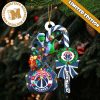 Utah Jazz NBA Grinch Candy Cane Personalized Xmas Gifts Christmas Tree Decorations Ornament
