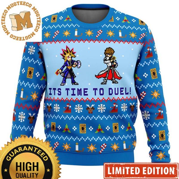 Yugioh Its Time To Duel Yugi And Kaiba Ugly Christmas Sweater