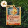 2000 Pokemon Topps Chrome Series 1 Tekno Charizard Rare Card Personalized Name Christmas Ornament