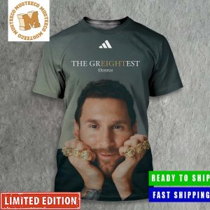 Adidas Lionel Messi The Greightest 8 Ballon D’Or Winner All Over Print Shirt