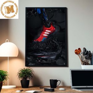 Adidas Symbiote PlayStation Spider Man 2 Ultra Boost Home Decor Poster Canvas