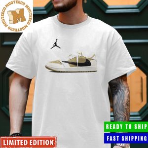 Air Jordan 1 Low Golf x Travis Scott Neutral Olive Colorway Sneaker Unisex T-Shirt