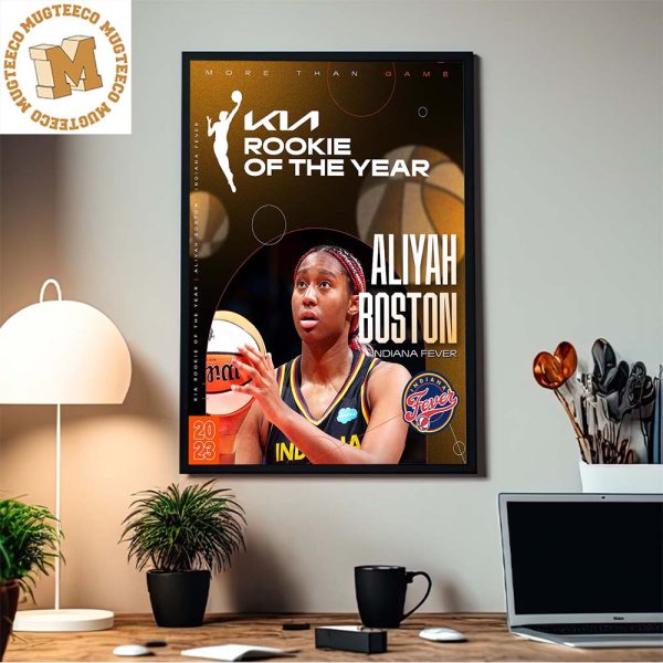 Aliyah Boston From Indiana Fever Wins The 2023 WNBA Rookie Of The Year Home Decor Poster Canvas