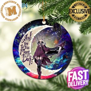Anime Girl Soul Eater Love You To The Moon And Back Galaxy Circle Christmas Decorations Ornament 2023