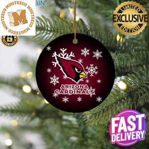 Arizona Cardinals NFL Merry Christmas Ceramic Christmas Tree Decorations Ornament