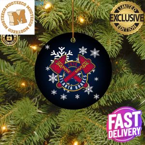 Atlanta Braves MLB Merry Xmas Gifts Christmas Tree Decorations Ornament