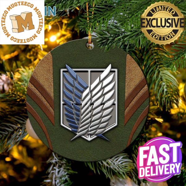 Attack On Titans Green Logo Ceramic Christmas Tree Decorations Ornament