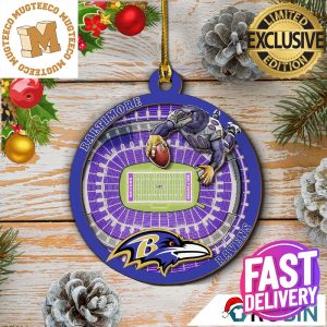 Baltimore Ravens Mascot Xmas Gifts For Fan Christmas Decorations Ornament