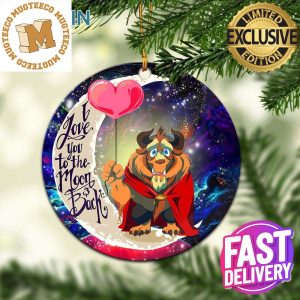Beauty And The Beast Love You To The Moon And Back Galaxy Ceramic Christmas Tree Decorations Ornament