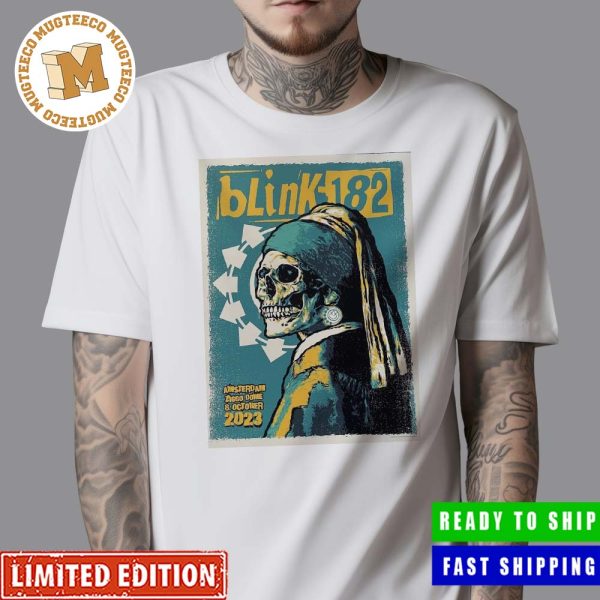 Blink 182 Amsterdam Ziggo Dome 8th October 2023 Poster Vintage T-Shirt