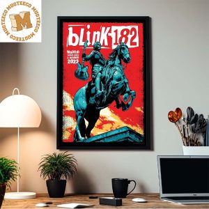 Blink 182 Event World Tour October 3 2023 WiZink Center In Madrid Spain Decorations Poster Canvas