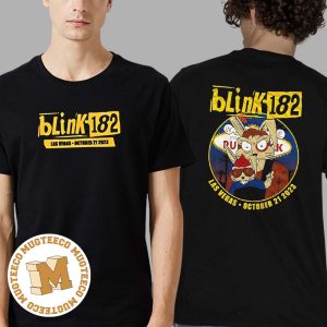 Blink 182 World Tour Las Vegas October 21 2023 Two Sides Print Unisex T-Shirt