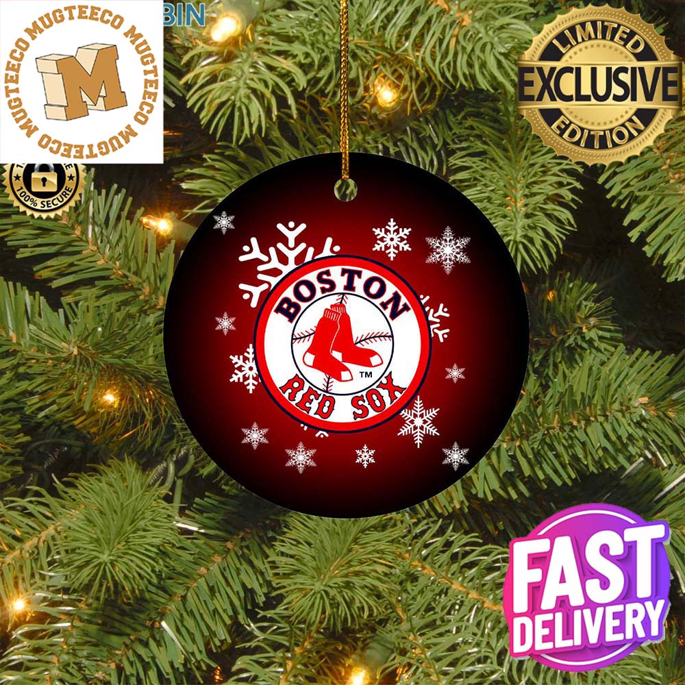 Boston Red Sox MLB Xmas Gifts Merry Christmas Decorations Ornament