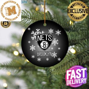 Brooklyn Nets NBA Xmas Gifts For Fan Christmas Circle Ornament