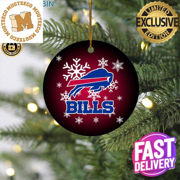 Buffalo Bills Christmas Merry Christmas Circle Ornament