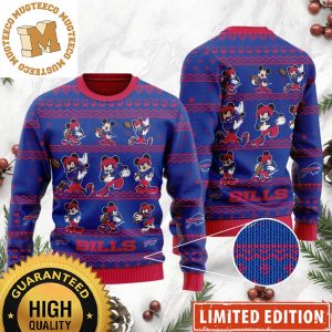 Buffalo Bills Mickey Mouse Player Personalized 2023 Gifts For Fan Christmas Ugly Sweater