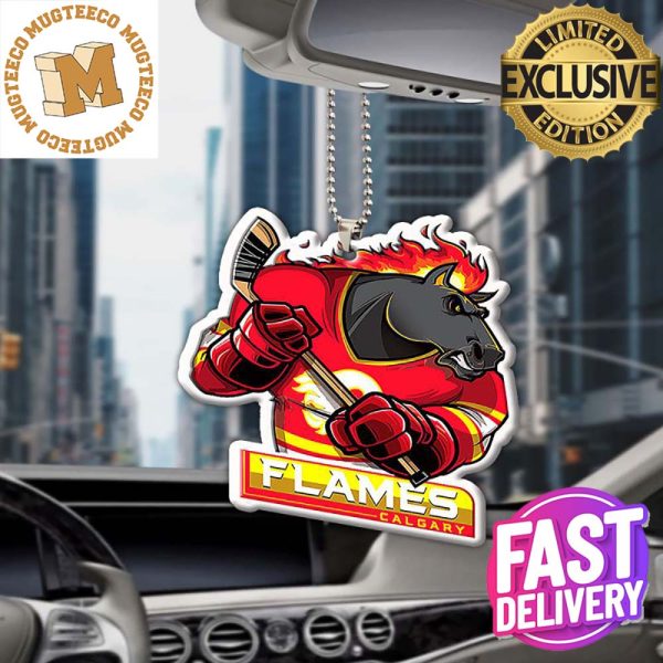 Calgary Flames NHL Mascot Christmas Car Decorations Ornament