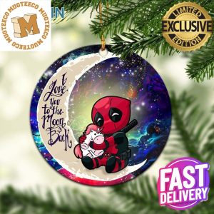 Chibi Deadpool Unicorn Toy Love You To The Moon And Back Galaxy Christmas Decorations Ornament