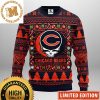 Chicago Bears Grinch Max Dog Splitted 3D Holiday Gifts Christmas Ugly Sweater