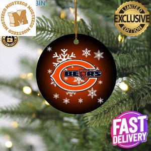 Chicago Bears NFL Christmas Merry Christmas Decorations Ornament