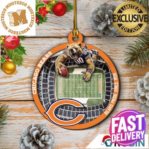 Chicago Bears NFL Football Mascot Christmas Decorations Ornament