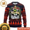 Chicago Bears Sugar Skull Flower NFL Ugly Christmas Ugly Sweater