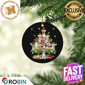 Chihuahua Christmas Tree Lights Xmas Gifts For Dog Lovers Christmas Decorations Ornamentt