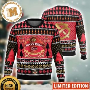 Chivas Regal Blended Scotch Whisky 2023 Xmas Holiday Ugly Christmas Sweater