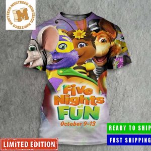 Chuck E Cheese Five Nights Of Fun Poster All Over Print Shirt