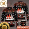 Cincinnati Bengals Funny Santa Claus In The Chimney Custom Name Ugly Christmas Sweater