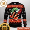Cincinnati Bengals Grinch Toilet Funny Personalized 2023 Holiday Gifts Ugly Christmas Sweater