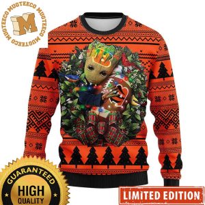 Cincinnati Bengals Groot Hug American Football Christmas Ugly Sweater