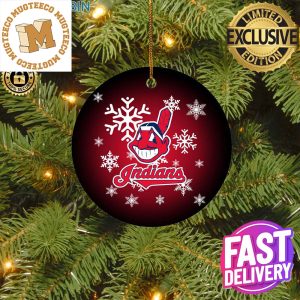 Cleveland Indians MLB Merry Christmas Decorations Ornament
