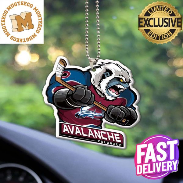 Colorado Avalanche NHL Mascot Christmas Decorations Car Ornament