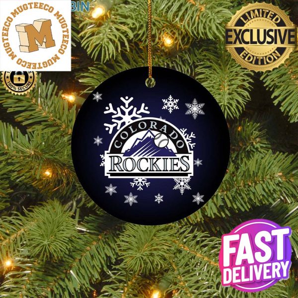 Colorado Rockies MLB Merry Christmas Xmas Gifts Ceramic Ornament