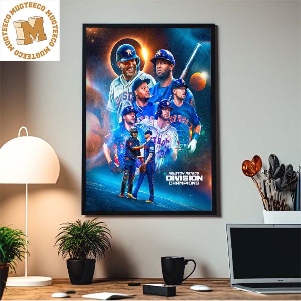 Congrats Houston Astros Are The MLB AL West Division Champions 2023 Home Decor Poster Canvas